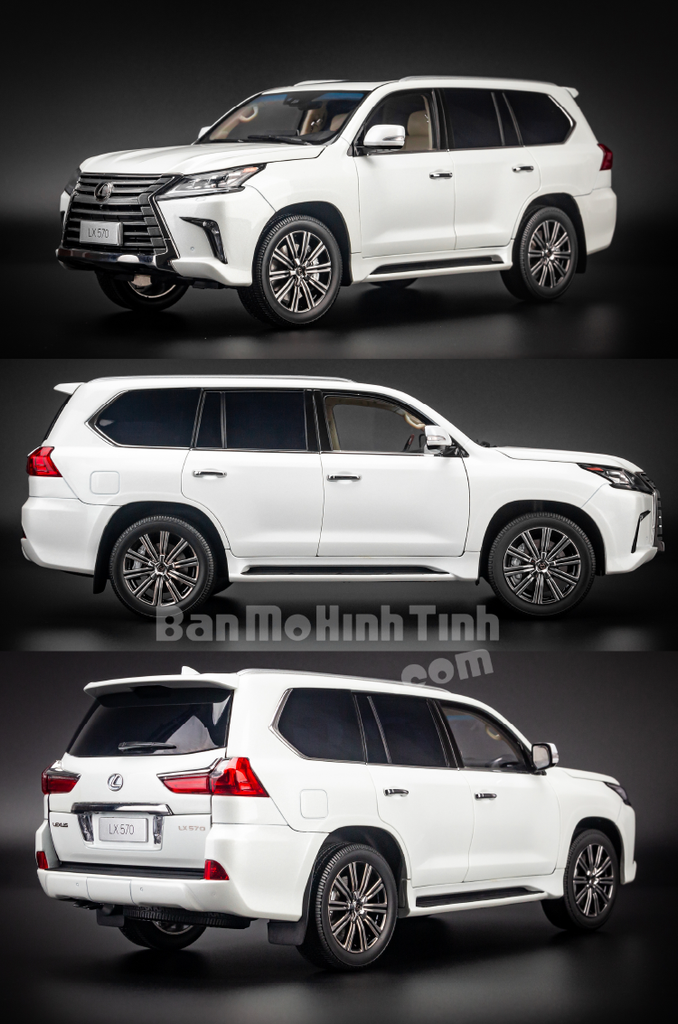 Mô hình xe suv Lexus LX570 1:18 Kyosho White