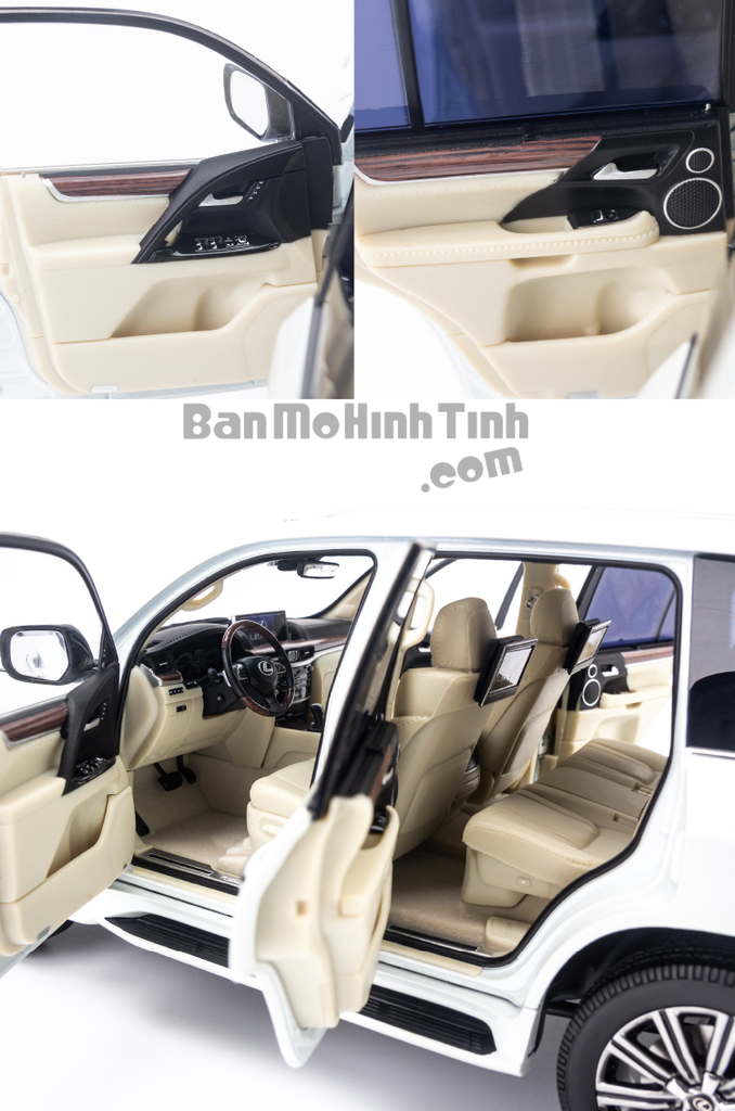 Mô hình xe suv Lexus LX570 1:18 Kyosho White