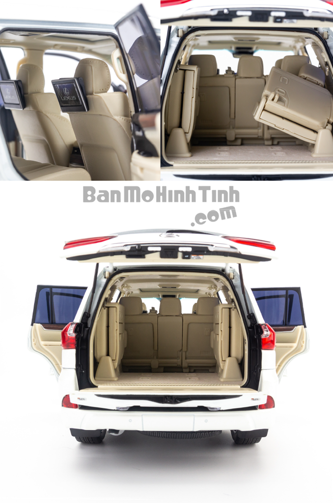 Mô hình xe suv Lexus LX570 1:18 Kyosho White