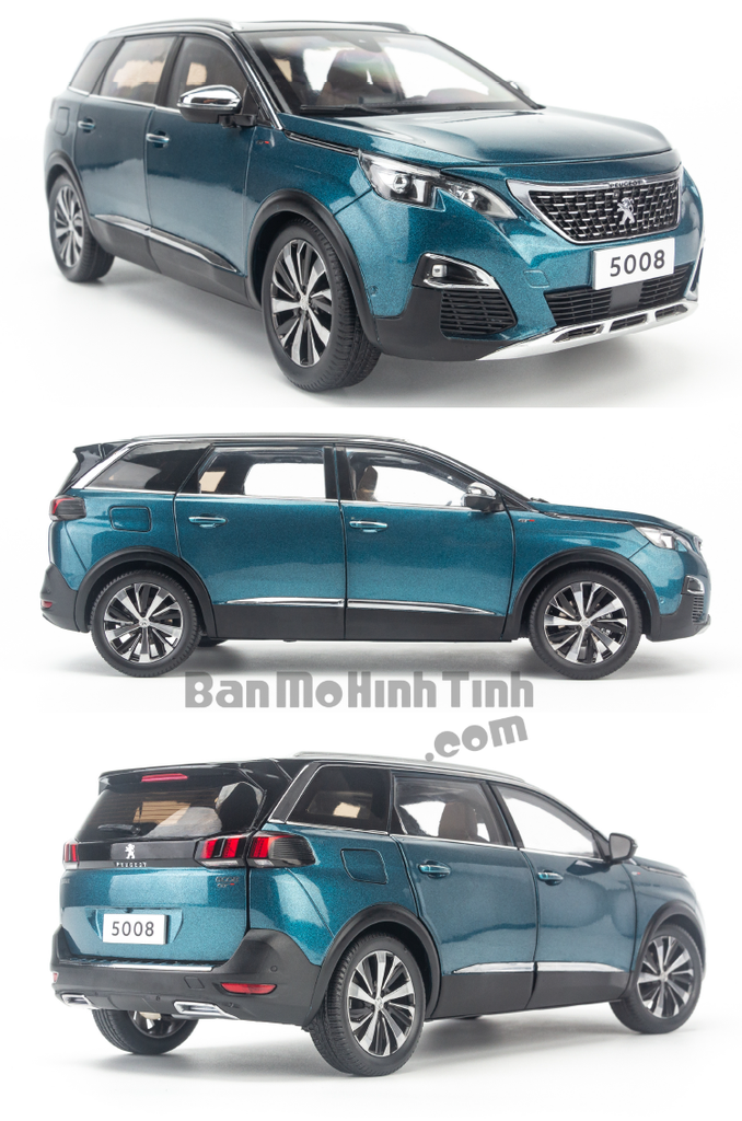 Mô hình xe suv Peugeot 5008 1:18 Dealer Blue