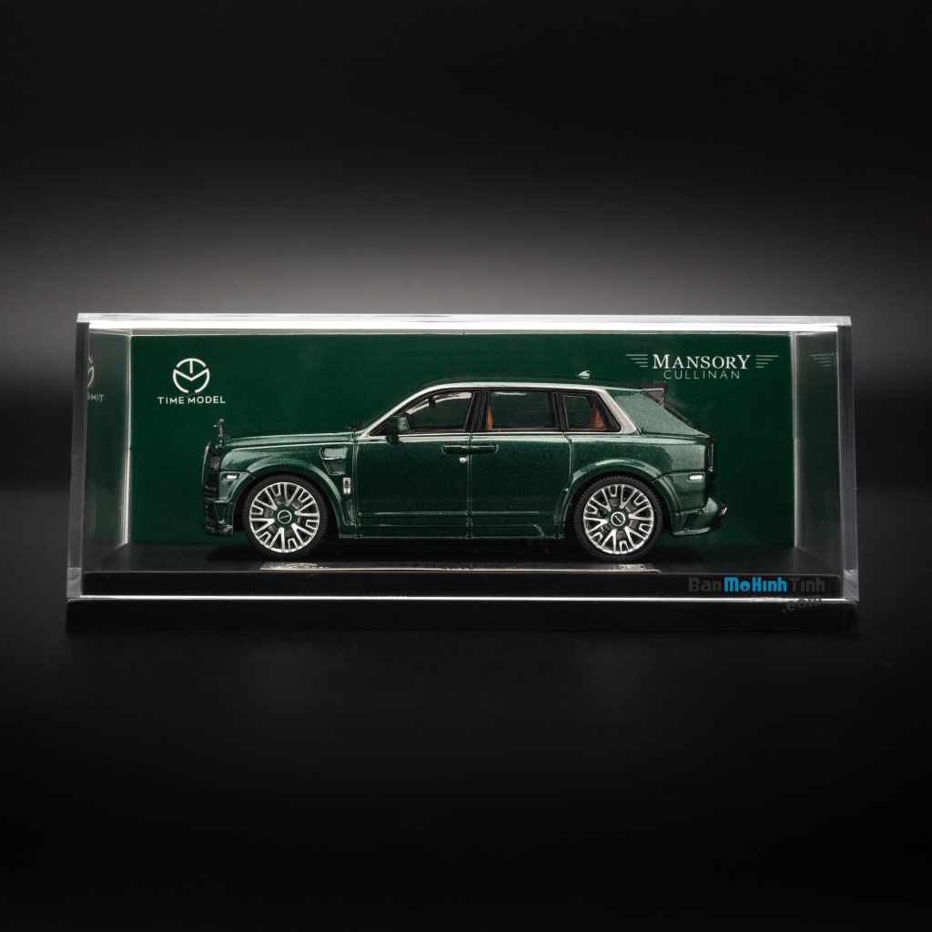 Mô hình xe Rolls Royce Mansory Cullinan 1:64 Time Model Green