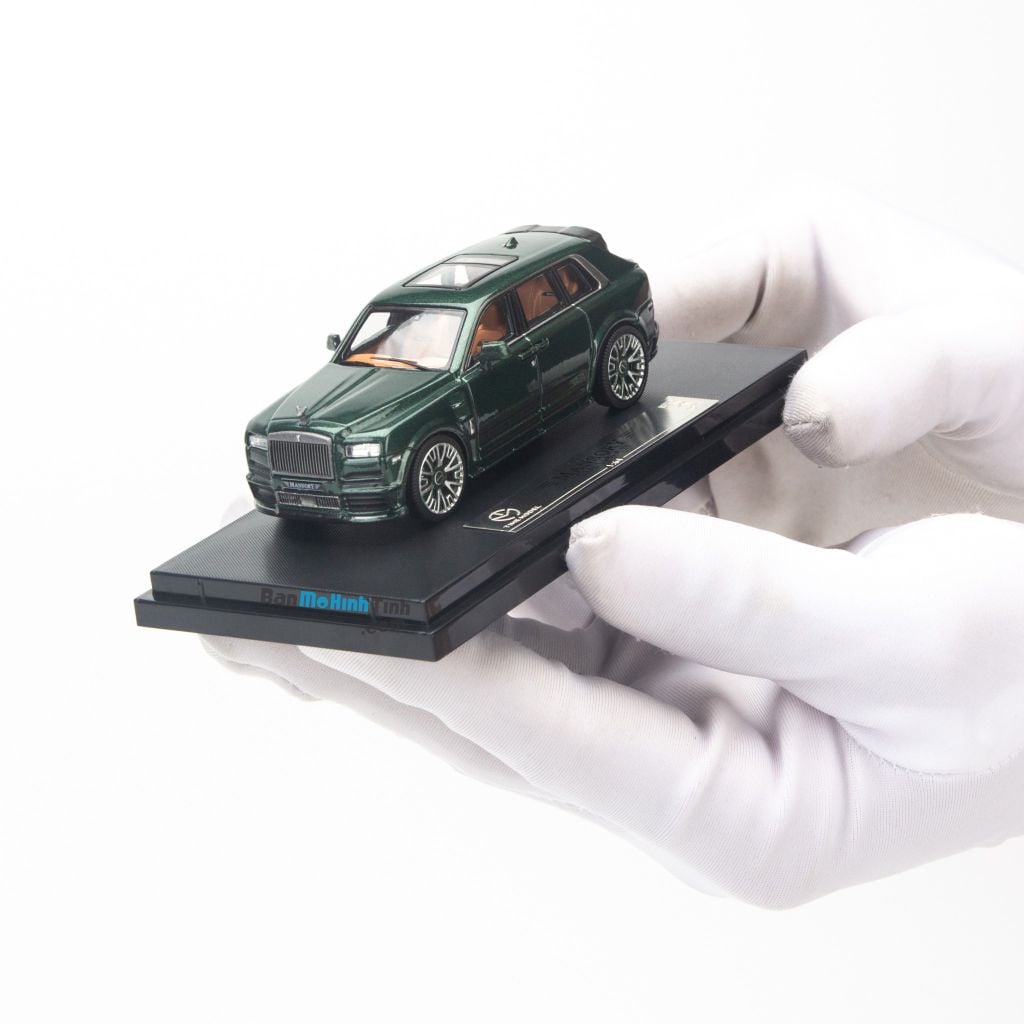 Mô hình xe Rolls Royce Mansory Cullinan 1:64 Time Model Green