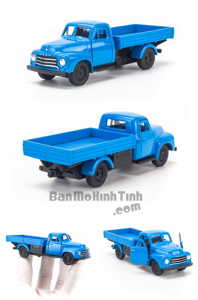 Mô hình xe tải Open Blitz 1:36 Welly Blue Thùng Lửng