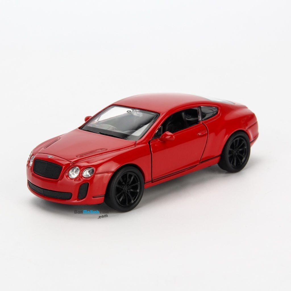 Mô hình xe thể thao Bentley Continental Supersport 1:36 Welly Red