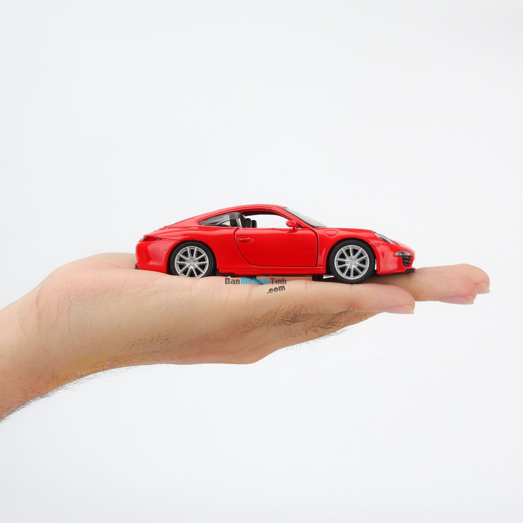 Mô hình xe thể thao Porsche 911 Carrera S 1:36 Welly Red