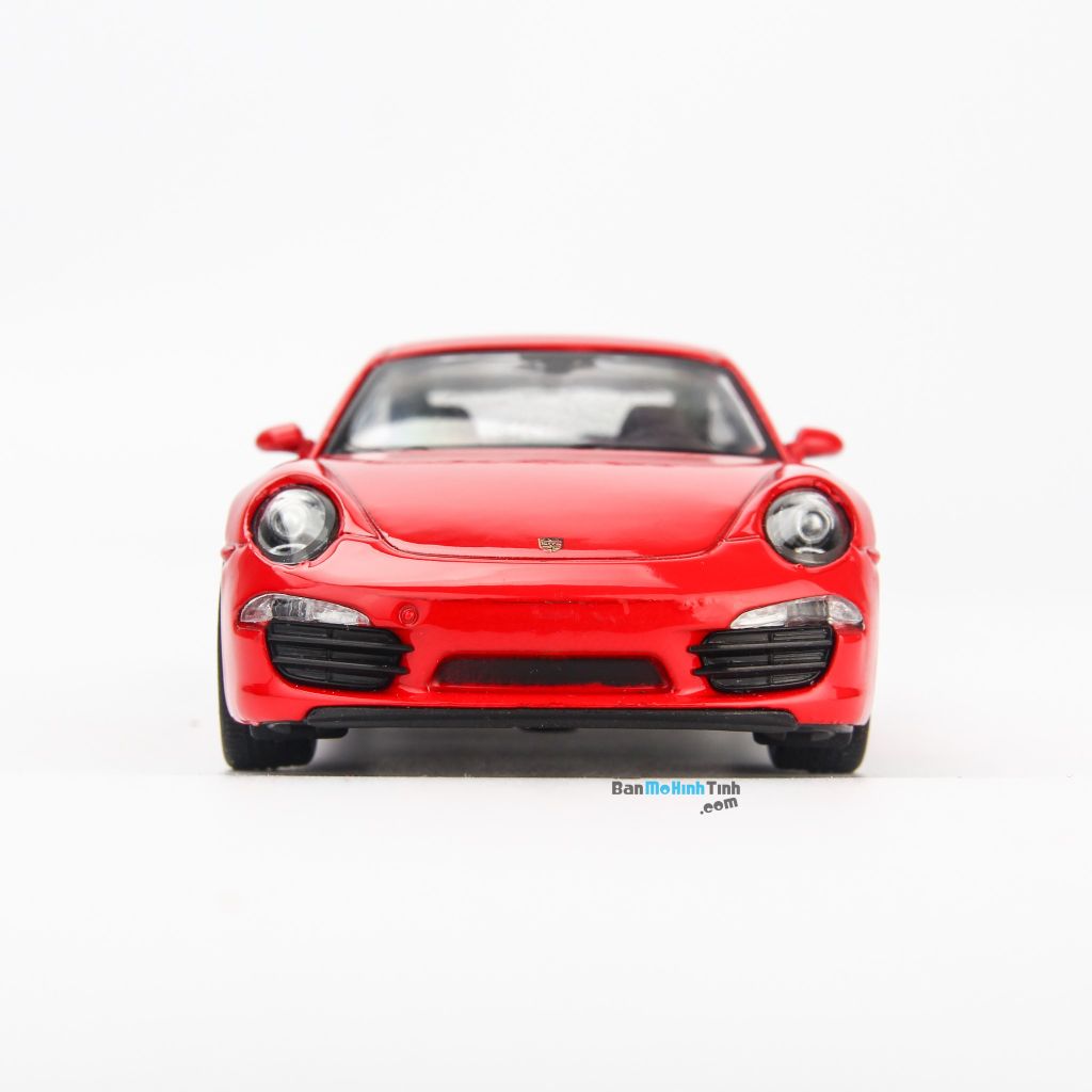 Mô hình xe thể thao Porsche 911 Carrera S 1:36 Welly Red