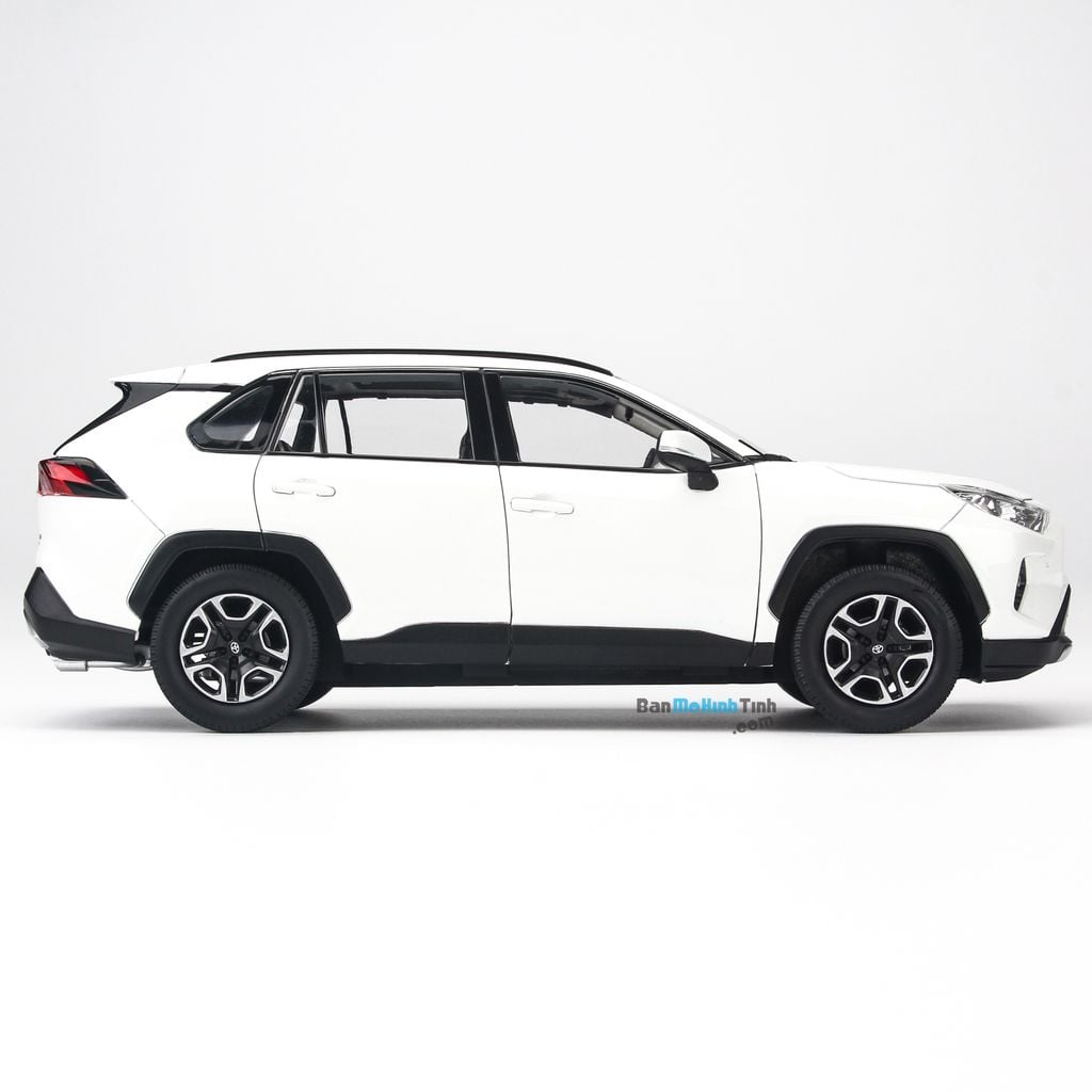 Mô hình xe SUV Toyota RAV4 2019 White 1:18 Dealer