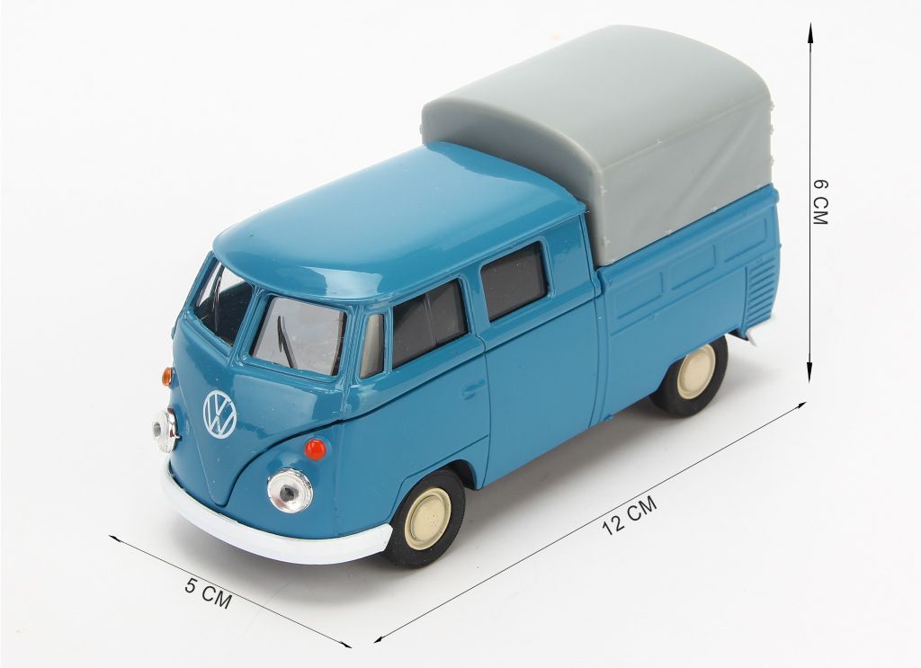 Mô hình xe Volkswagen Double Cabin Pick Up 1:36 Welly Blue