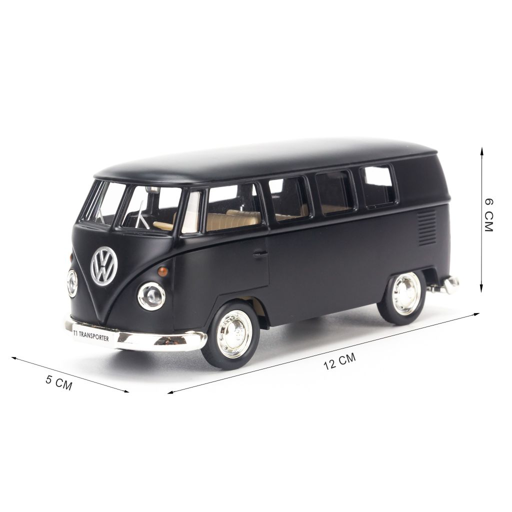 Mô hình xe Volkswagen T1 Bus 1:36 Uni Matte Black