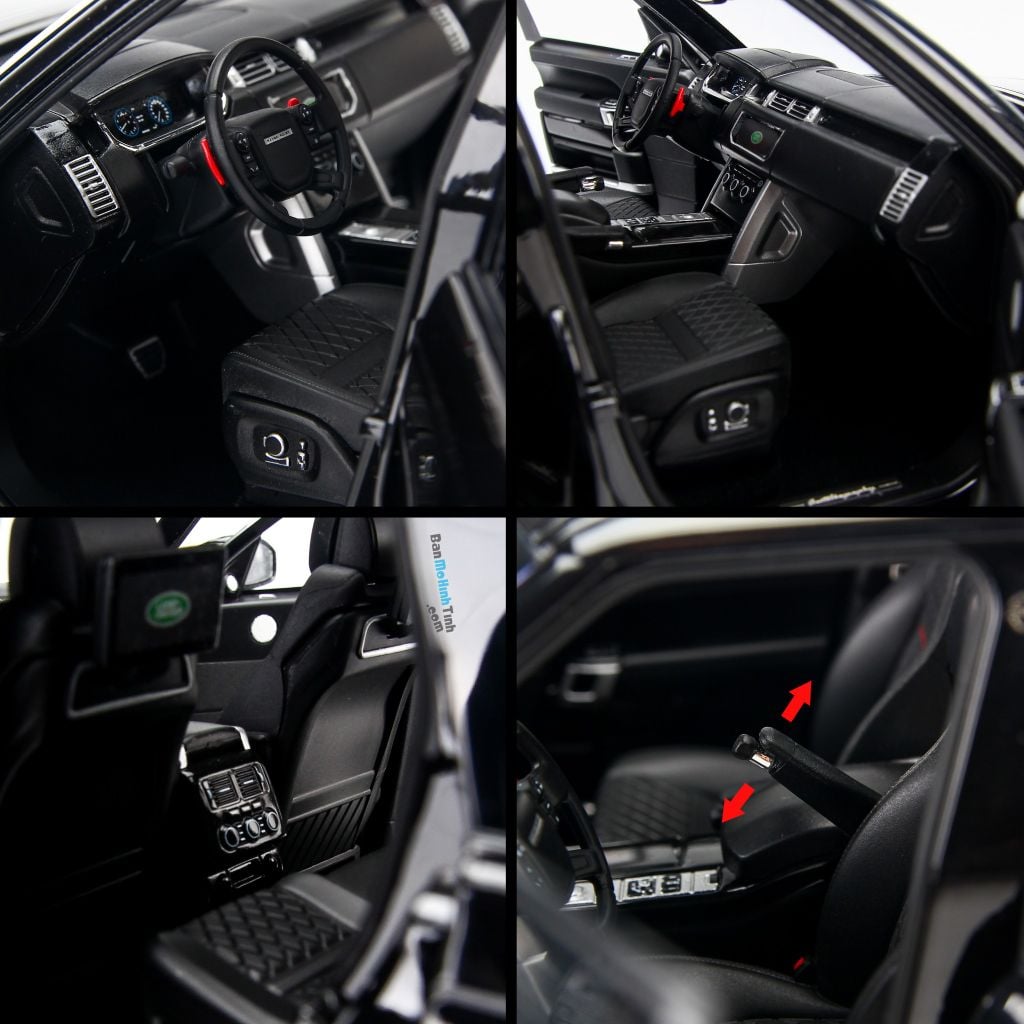 Mô hình xe Land Rover Range Rover Autobiography SV Black 1:18 LCD