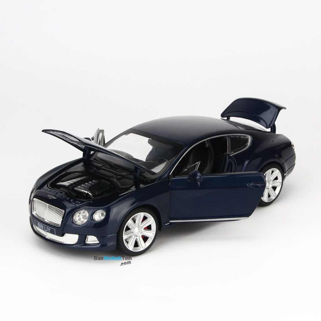 Mô hình xe thể thao Bentley Continental GT W12 1:24 Doublehorse Blue