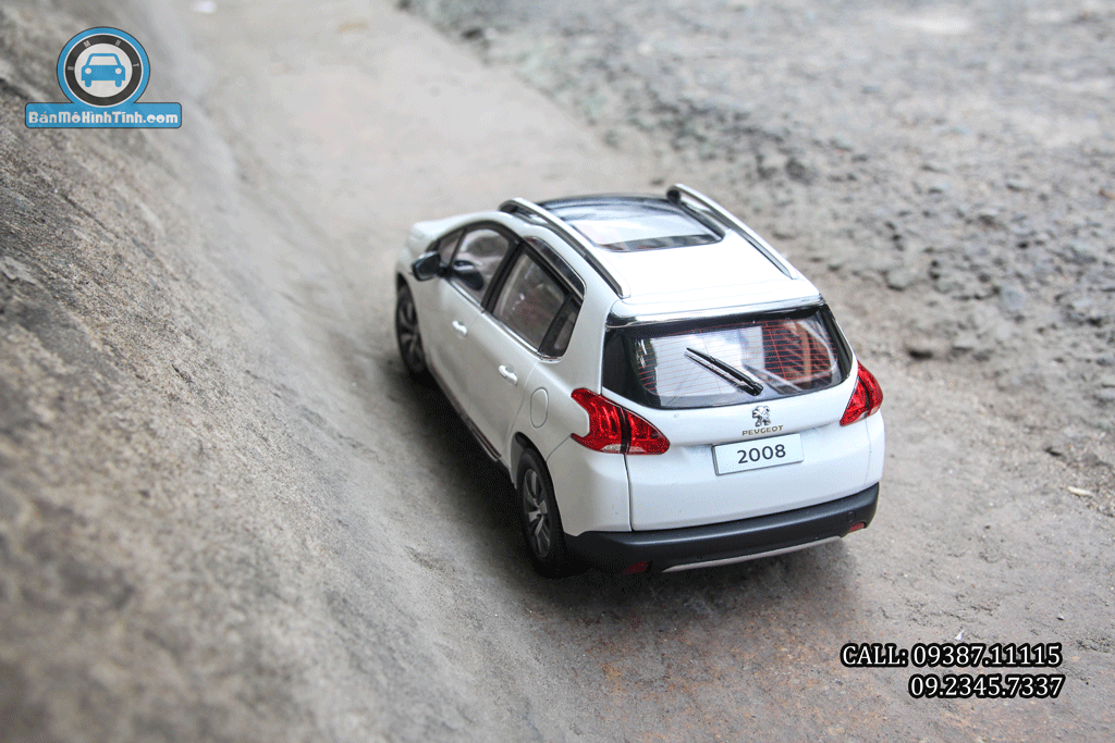 Mô hình xe Peugeot 2008 White 1:18 Paudi