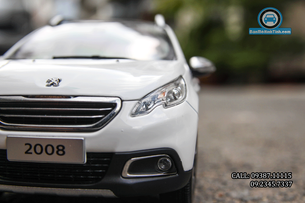 Mô hình xe Peugeot 2008 White 1:18 Paudi