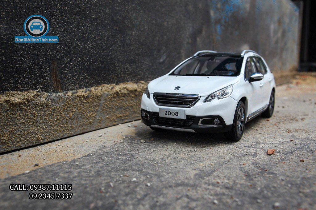 Mô hình xe Peugeot 2008 White 1:18 Paudi