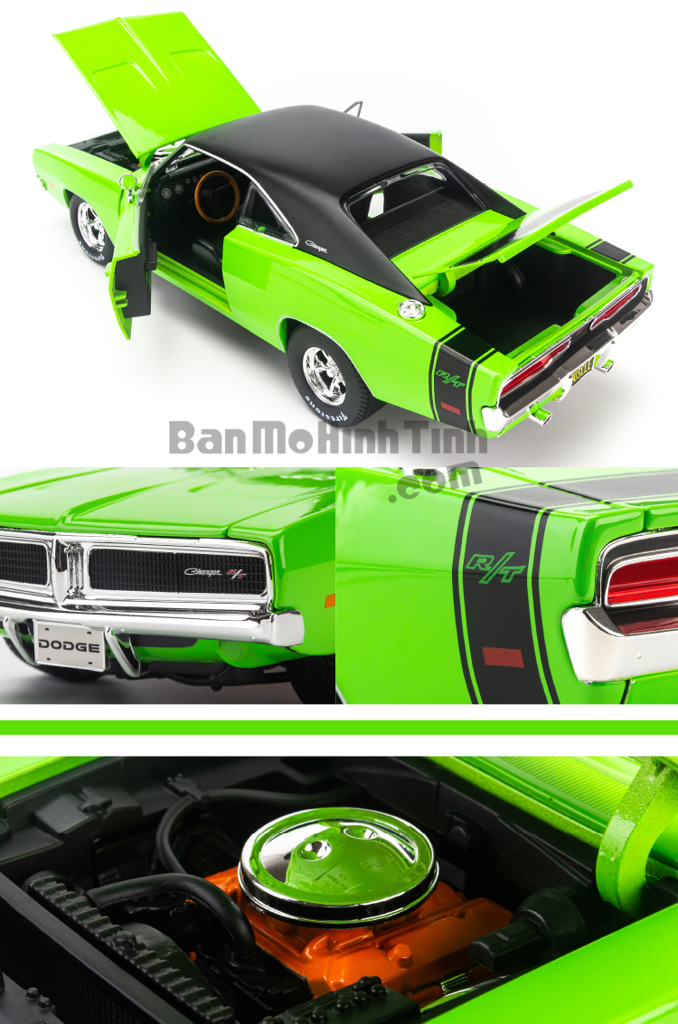 Dodge Charger R/T 1969 1:18 Maisto Green