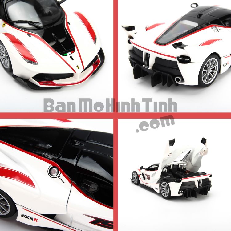 Mô hình xe Ferrari FXX K EVO Signature White 1:18 Bburago