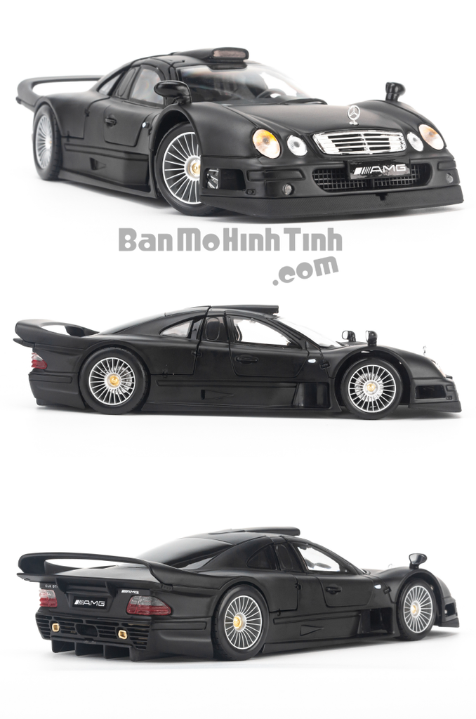 Mô hình xe đua Mercedes-Benz CLK-GTR Street Version 1:18 Maisto Matte Black