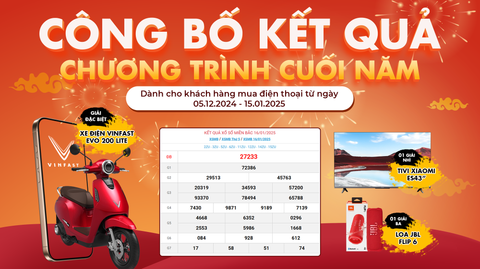 SANGAPPLE CÔNG BỐ KẾT QUẢ CHƯƠNG TRÌNH “QUÀ LỚN CUỐI NĂM - RƯỚC XE ĐIỆN VINFAST VỀ NHÀ”
