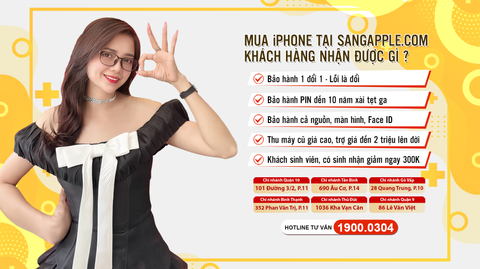 Mua iPhone tại SangApple.com – An tâm từ chất lượng đến dịch vụ!