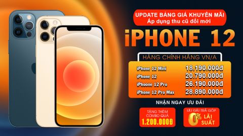 Sắm iPhone 12 chính hãng tại Sang Mobile nhận trợ giá đến 4 triệu đồng