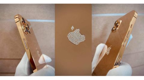 iPhone 12 Mạ Vàng 18K và Kim Cương - Đẳng Cấp “Chanh Sả