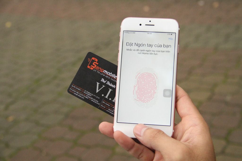 cảm biển Touch ID khá nhạy