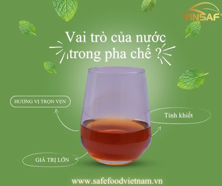 Nước có vai trò như thế nào trong trà pha chế?