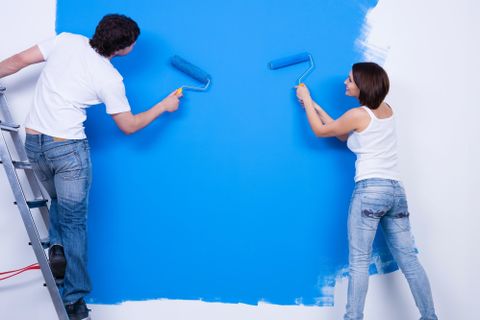Những mẫu sơn nội thất màu xanh dương độc đáo - Chọn màu sơn cần chú ý về phong thủy