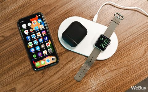 Bộ phụ kiện sạc không dây cho cả iPhone, AirPods và Apple Watch