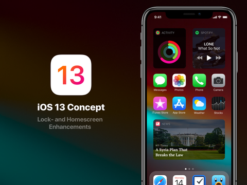 Cùng ngắm nhìn concept iOS 13 với giao diện hiện đại và thanh lịch