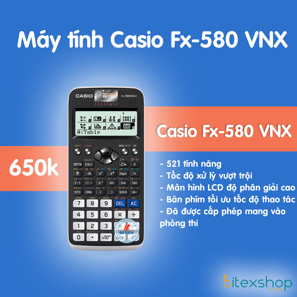 Casio 880 có được mang vào phòng thi không?