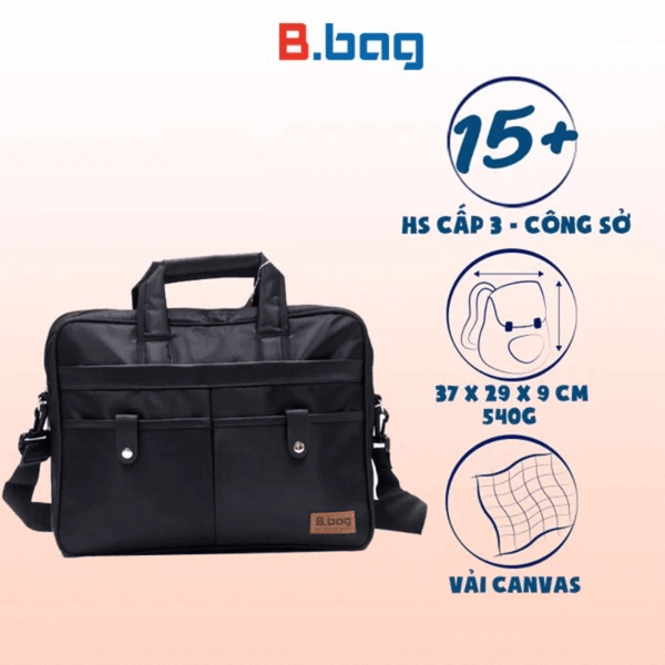 Balo C-23-010 màu đen được nhiều học sinh lựa chọn