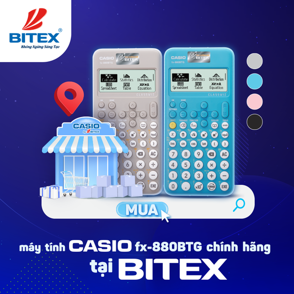Mua máy tính Casio fx-880 BTG chính hãng tại Bitex