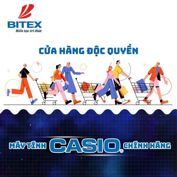 Mua máy tính Casio 880BTG tại Bitex giúp bạn an tâm về chất lượng