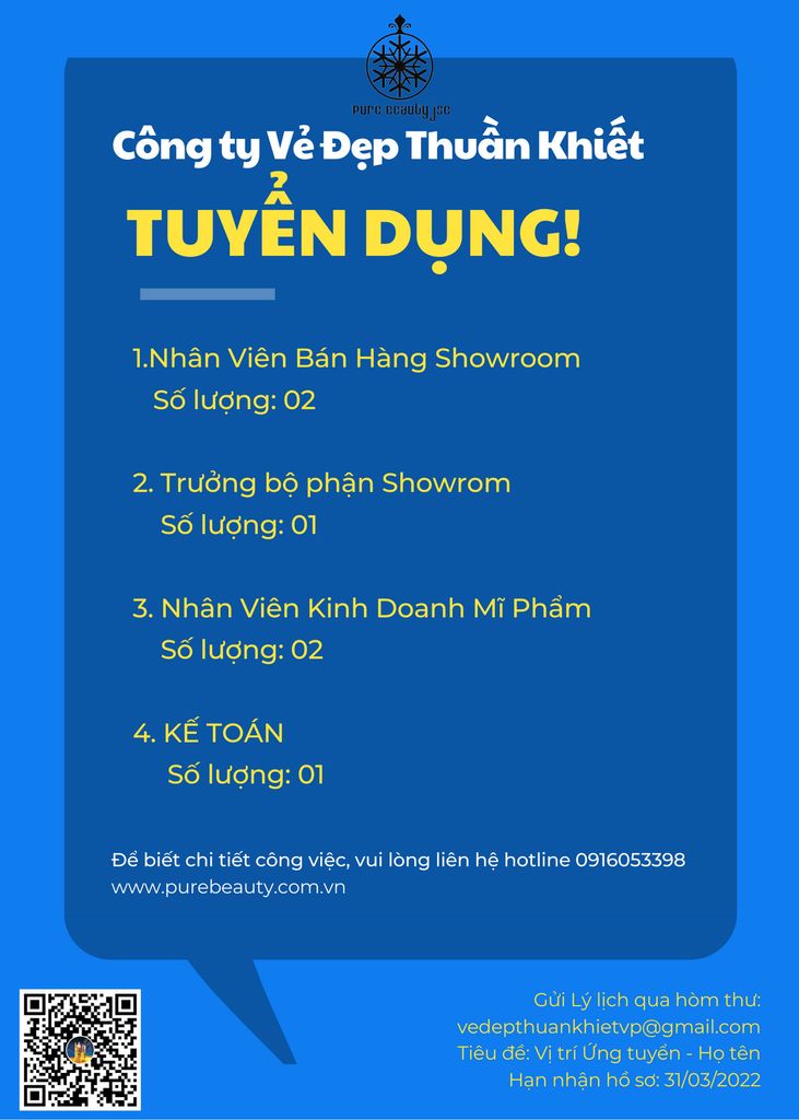 Thông báo tuyển dụng