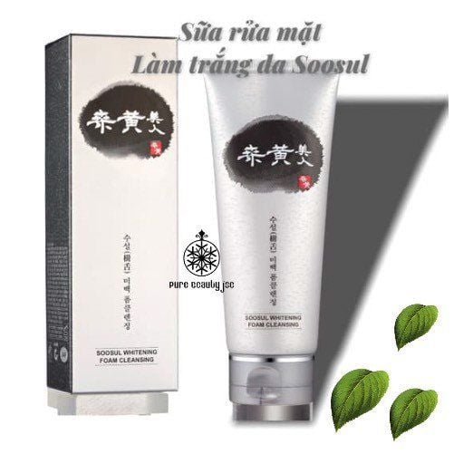 SỮA RỬA MẶT LÀM TRẮNG DA SOOSUL  - SOOSUL WHITENING FOAM CLEANSING1