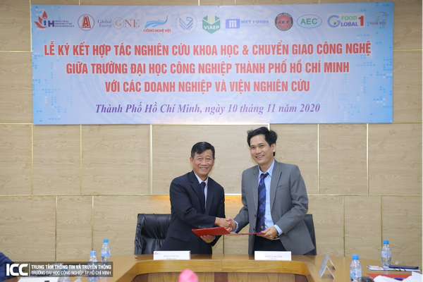IUH ký kết hợp tác với AEC, Doanh nghiệp và Viện nghiên cứu về nghiên cứu khoa học & chuyển giao công nghệ