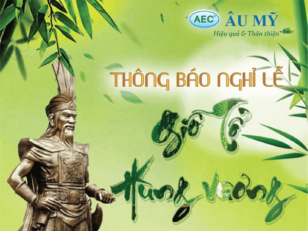 Thông báo thời gian nghỉ Lễ Giổ Tổ Hùng Vương