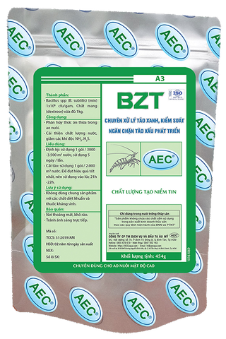 Sản phẩm vi sinh BZT của công ty Âu Mỹ xử lý nước sau khi rong chết