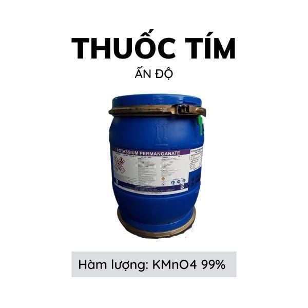 Thuốc tím KMnO4 99% dùng trong nuôi trồng thủy sản