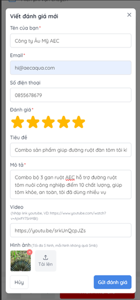 Review sản phẩm