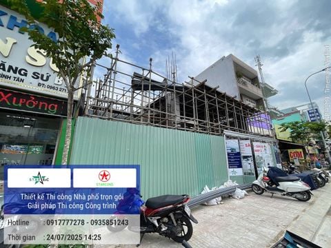 THI CÔNG & CUNG CÂP THIẾT BỊ  NHÀ PHỐ BÌNH TÂN VƯỢT NHỊP 10 M