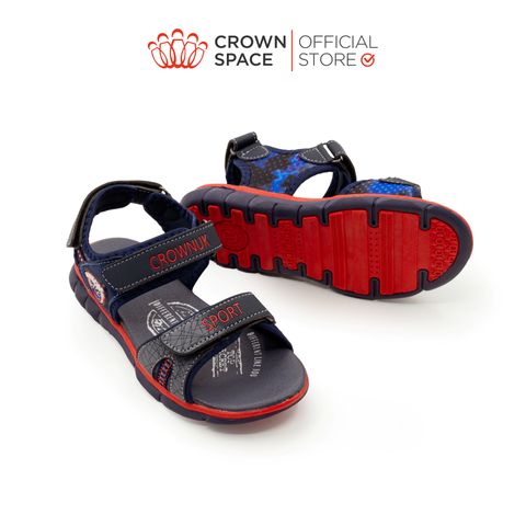 Dép Quai Hậu Sandals Trẻ Em Cao Cấp Chính Hãng Crown Space Dành Cho Bé Trai Đi Chơi Đi Học CRUK527