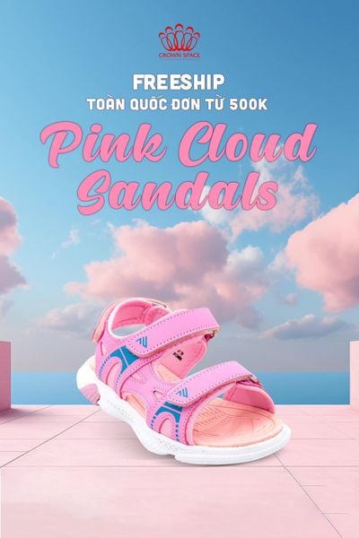 Đắm chìm trong mùa hè ngọt ngào cùng PINK CLOUND SANDALS