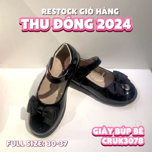 Giày Bệt Bé Gái Cao Cấp CRUK3078 – Lựa Chọn Hoàn Hảo Từ Crown Space