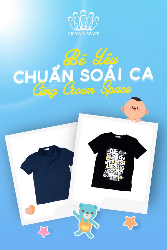 ÁO PHÔNG ĐẸP CHO BÉ TRAI CHUẨN SOÁI CA