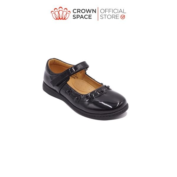 Giày Búp Bê School Shoes CRUK3058 Đi Học Trẻ Em Cao Cấp Crown Space - Nâng Tầm Phong Cách Cho Bé Gái