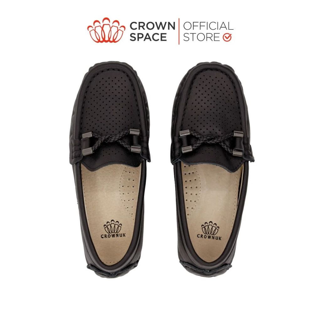 BST GIÀY MOCCASSIN THỜI TRANG BÉ TRAI ĐẲNG CẤP CHÍNH HÃNG CROWN SPACE CHO BÉ