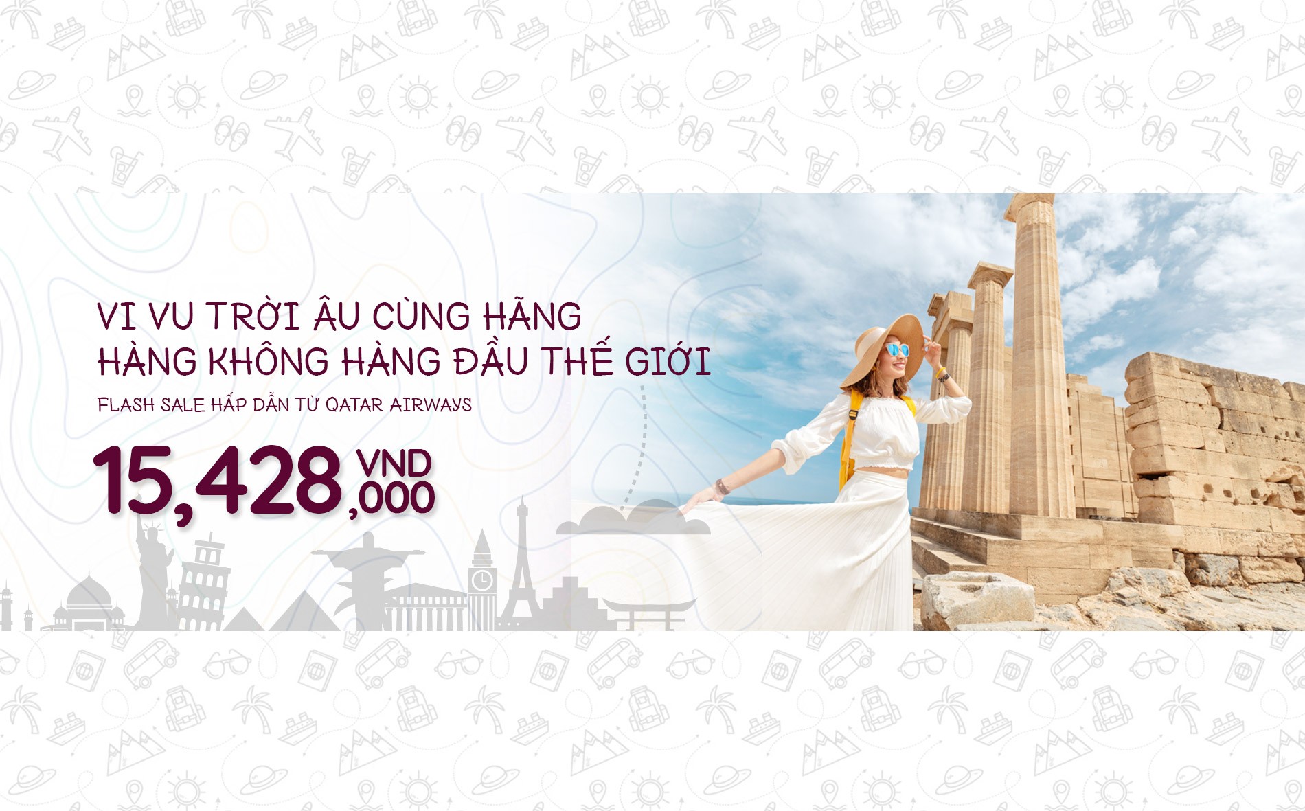vé máy bay giá rẻ Qatar Airways