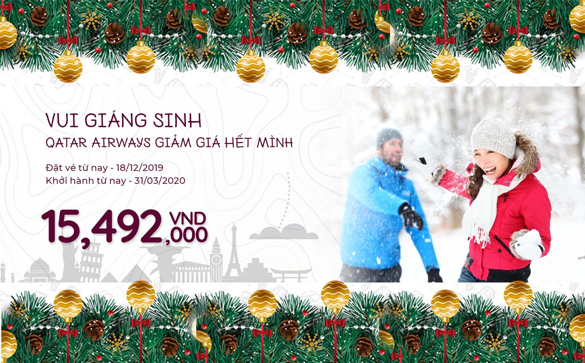 vé máy bay giá rẻ Qatar Airways